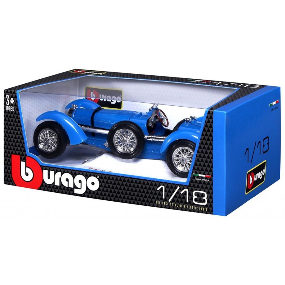 Obrázek 2 produktu Burago BUGATTI TYPE 59 1934 BLUE 1:18