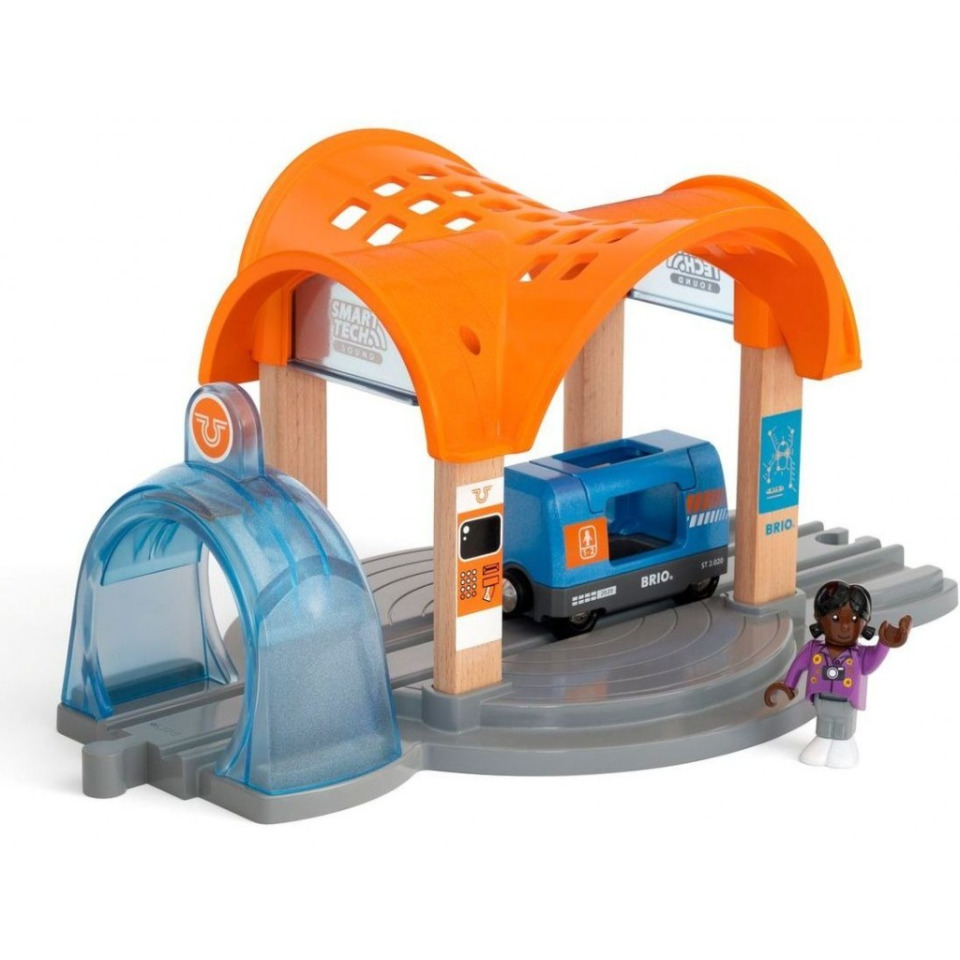 Obrázek 1 produktu BRIO 33973 Smart Tech Sound Vlaková stanice s tunelem