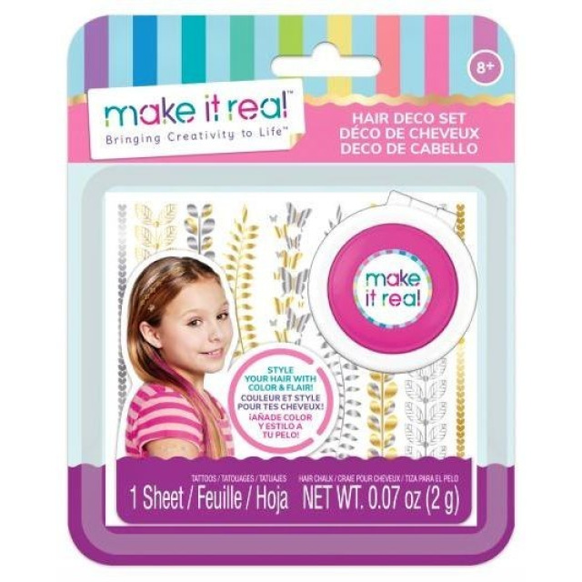 Obrázek produktu Make It Real Křída na vlasy růžová a tetování