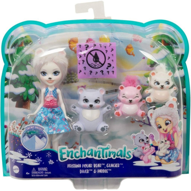 Obrázek produktu ENCHANTIMALS Rodinka Pristina polární medvědi, Mattel GJX47
