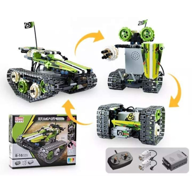 Obrázek produktu Tech Bricks 8015 R/C Pásák 3v1, 353 dílků