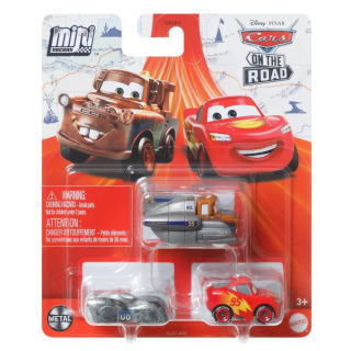 Obrázek 1 produktu Mattel Cars 3 Mini autá 3ks Super Speed Burák & Blesk McQueen & Datz Jammin, HLL57